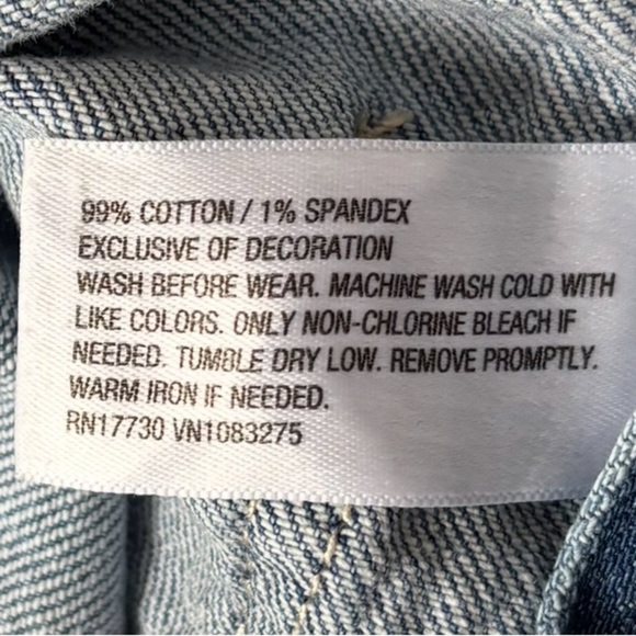 Cat & Jack Unisex Kids Distressed Blue Denim Bib Straight Overalls Size XL (14) - Picture 4 of 13